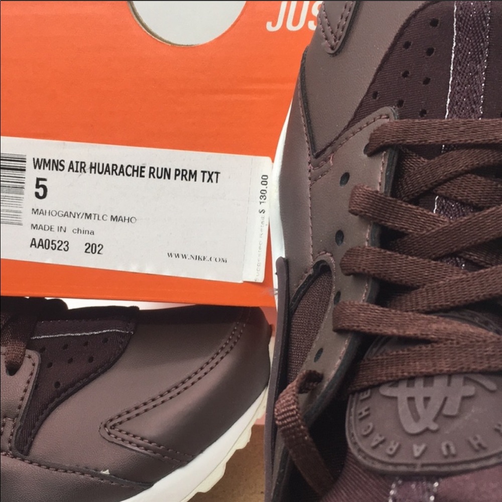 • NIKE AIR HUARACHE RUN PRM TXT mahogany/MLTC - Picture 8 of 8